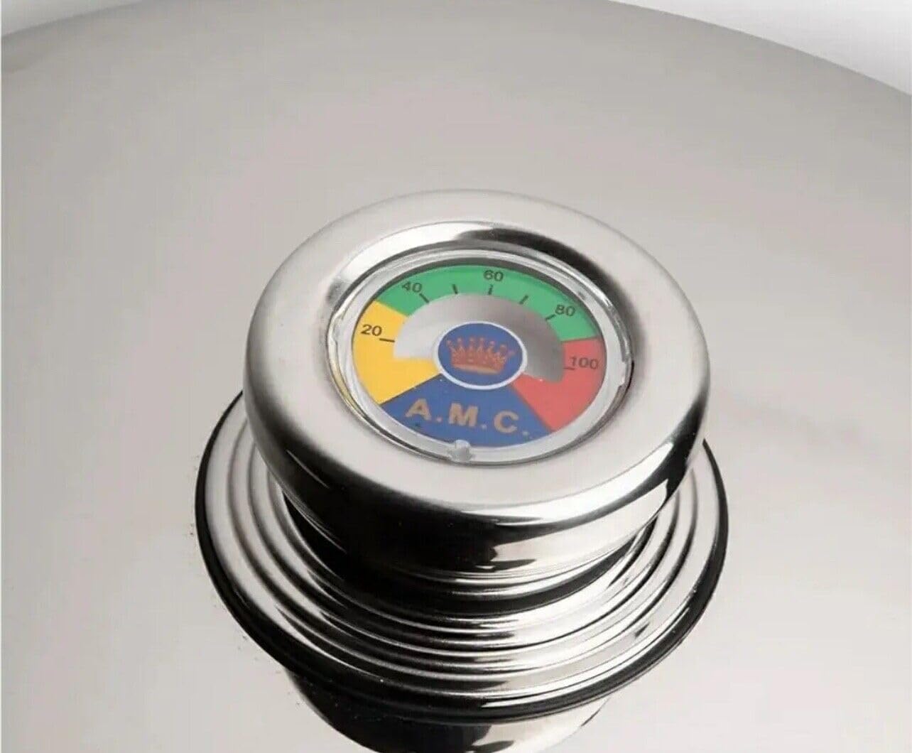 AMC Juego de sartenes de 25 piezas, apto para inducción, antiadherente, de acero inoxidable