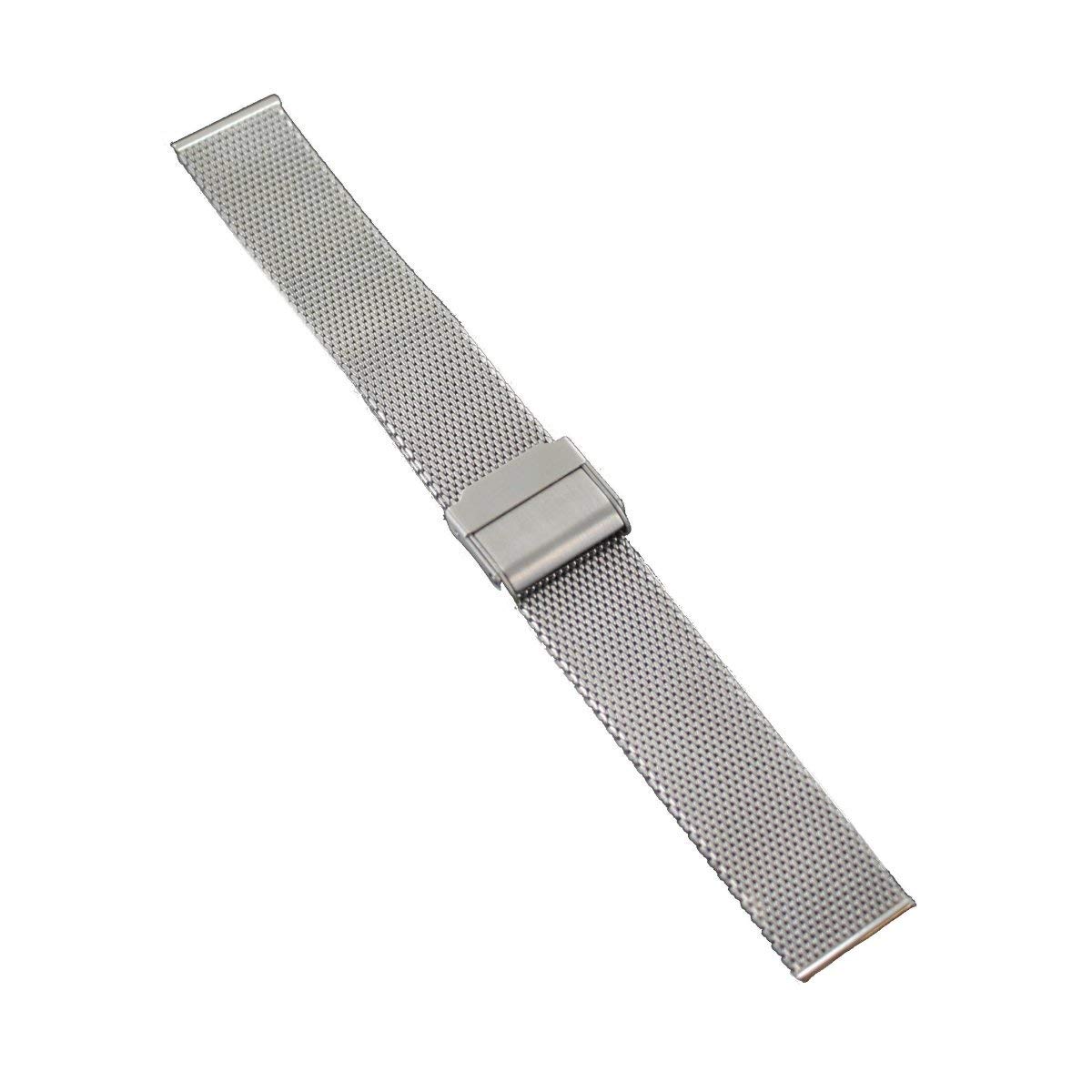 Pasek do zegarka Milanaise/Mesh, z zapięciem do zawieszenia firmy Vollmer, 8946CH4, 18 mm