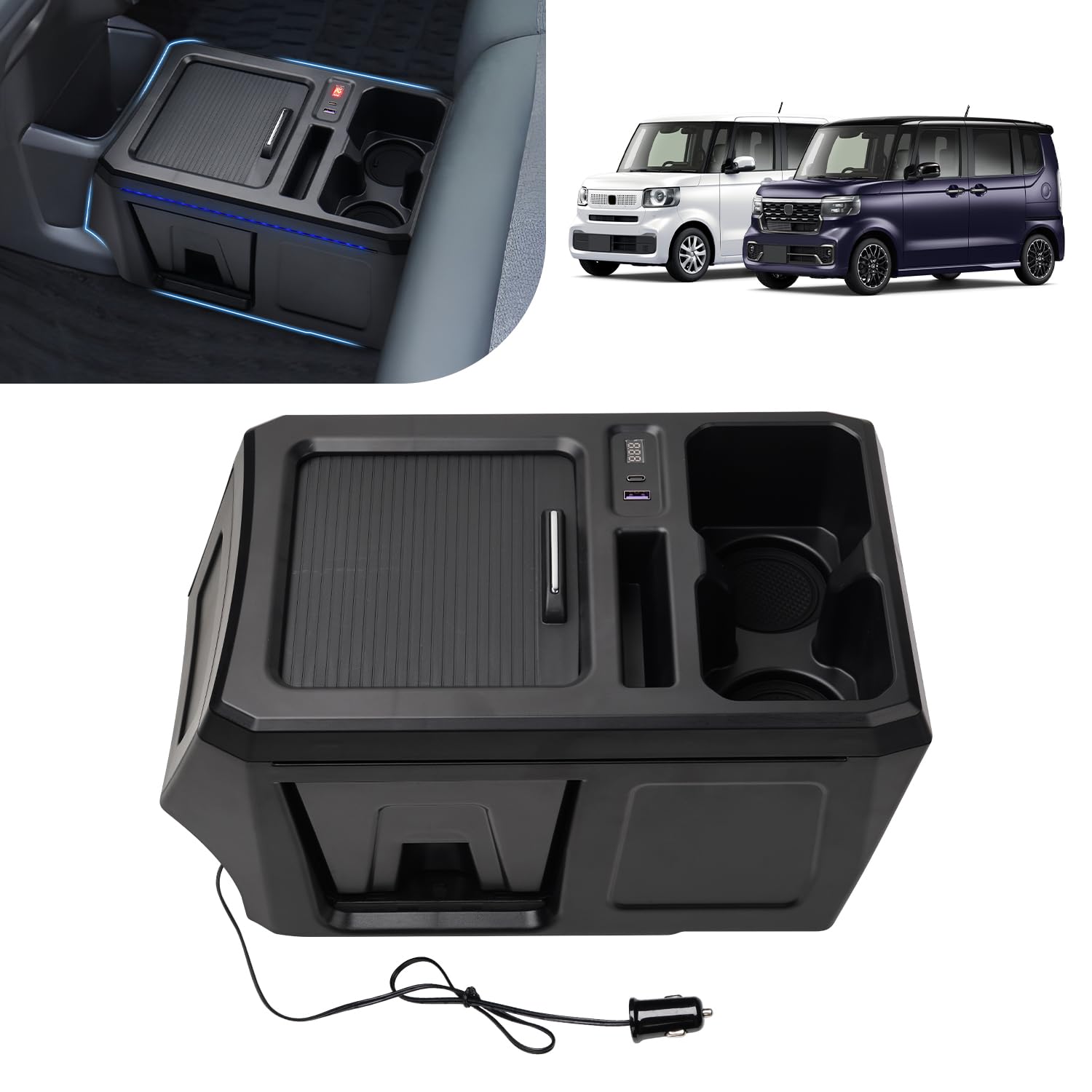 Amazon.co.jp: Mozan ホンダ N-BOX カスタム JF5 JF6 専用 コンソール