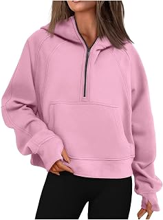 Modern Winter Short Homewear Long Sleeve Sweatshrit Soft Zipup Solid Thic Crew Neck Loose Tops