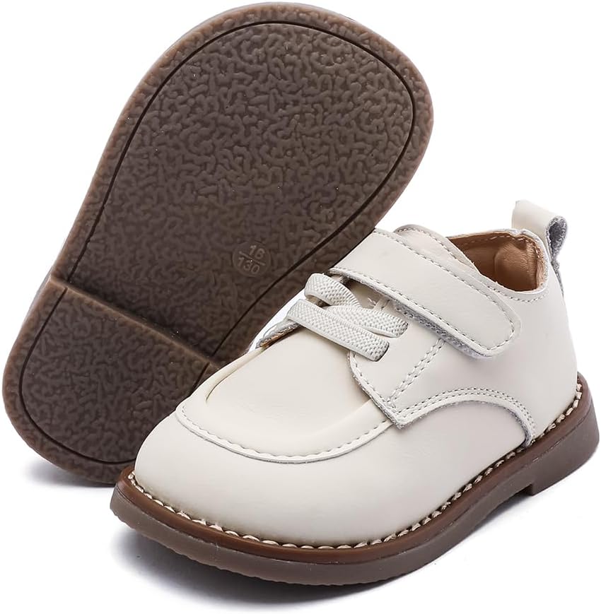 Toddler Boys Girls Dress Shoes Genuine Leather Loafers Shoes Wedding Church Dress Shoes Loafer Flats for Baby Little Kids