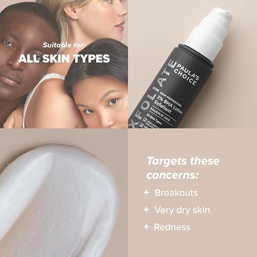 Paula's Choice SKIN PERFECTING 2% BHA Lotion Exfoliant - Leave-on Exfoliating Lotion Fights Blackheads & Enlarged Pores - Exfoliating Peel with Salicylic Acid - All Skin Types - 100 ml - 3