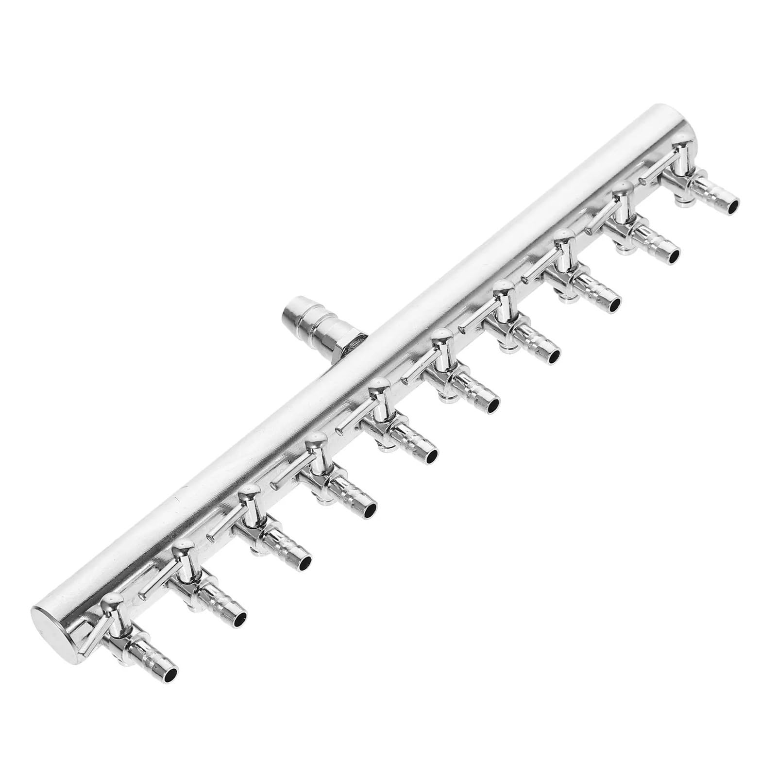 Válvula de aire de acuario de acero inoxidable de 10 vías, bomba de aire de acuario, palanca de flujo, divisor de control de colector, distribuidor de tubo de oxígeno, 8 a 4 mm, 1 unidad para