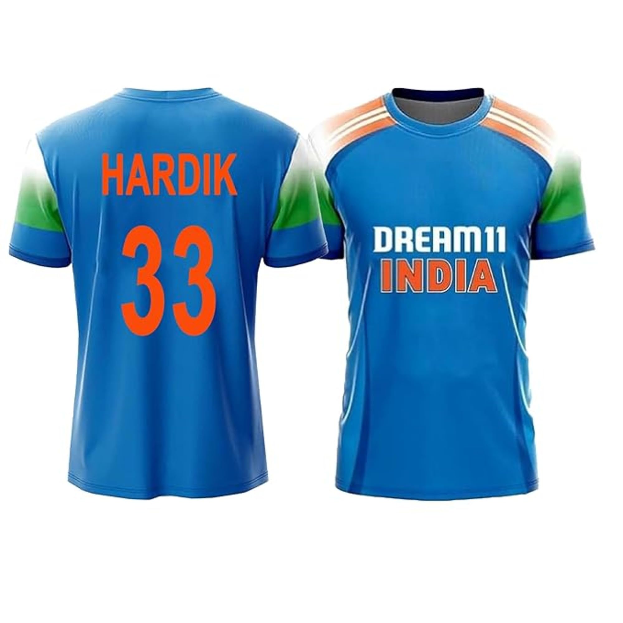 India New Jersey HARDIK Pandya 33 T-Shirt 2025 for Kids,Boys and Men-picture-29