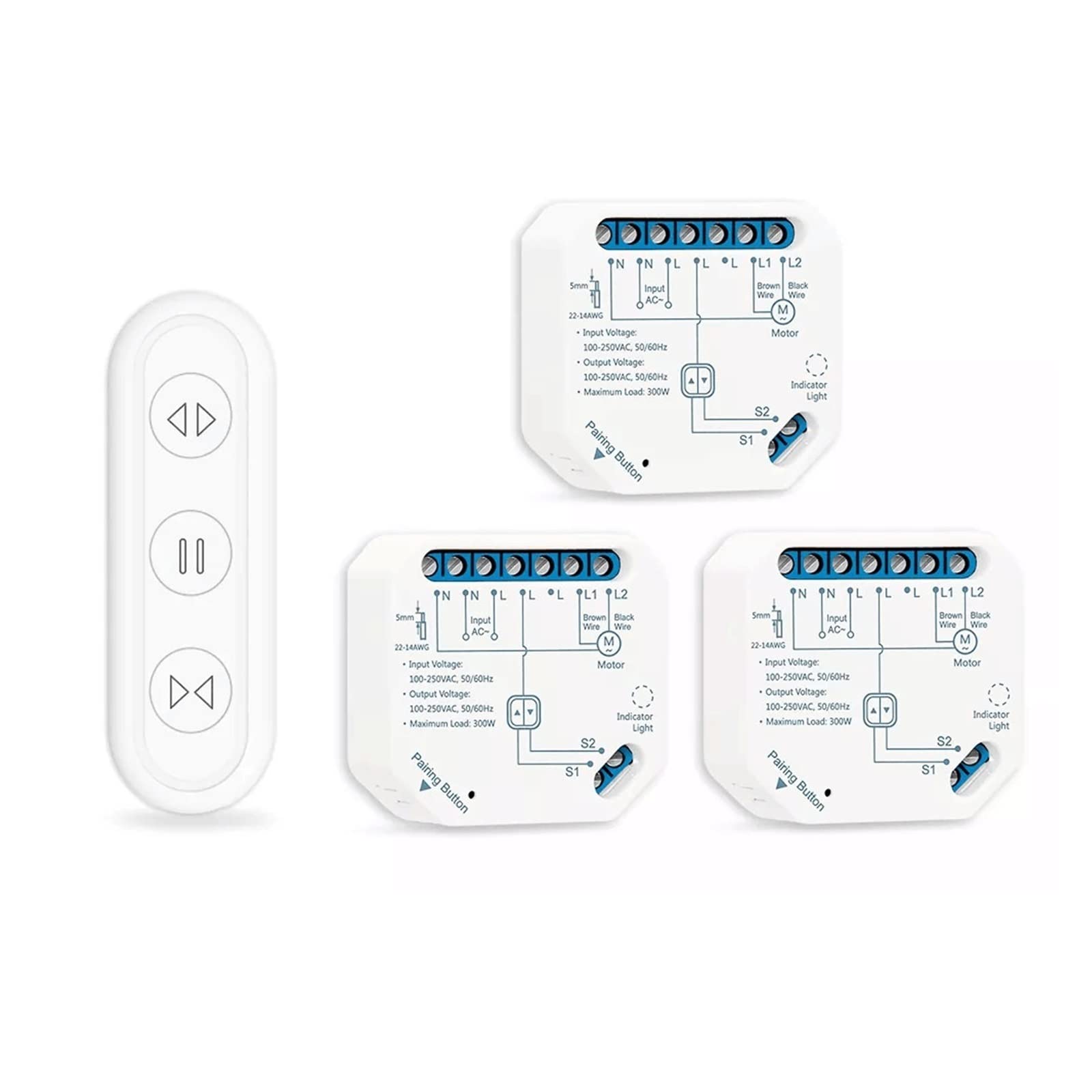 Cortina eléctrica inteligente de bricolaje Módulo de interruptor de cortina de vida inteligente Tuya, persianas con Control remoto, persiana enrollable + temporizador de aplicación WIFI, hogar intelig
