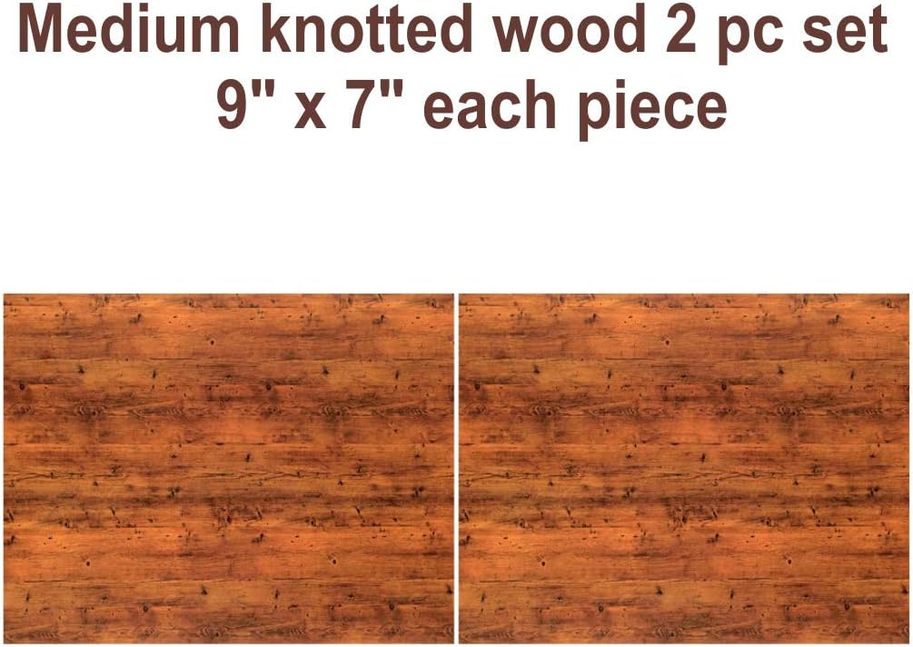 RC Interior Wood Sheets 2 pc Decal Set - 3 Styles to Choose from - for: Axial SCX10 II RC4WD Redcat Gen8 TRX4 Vanquish VS4-10 Stickers (Medium Knotted Wood)