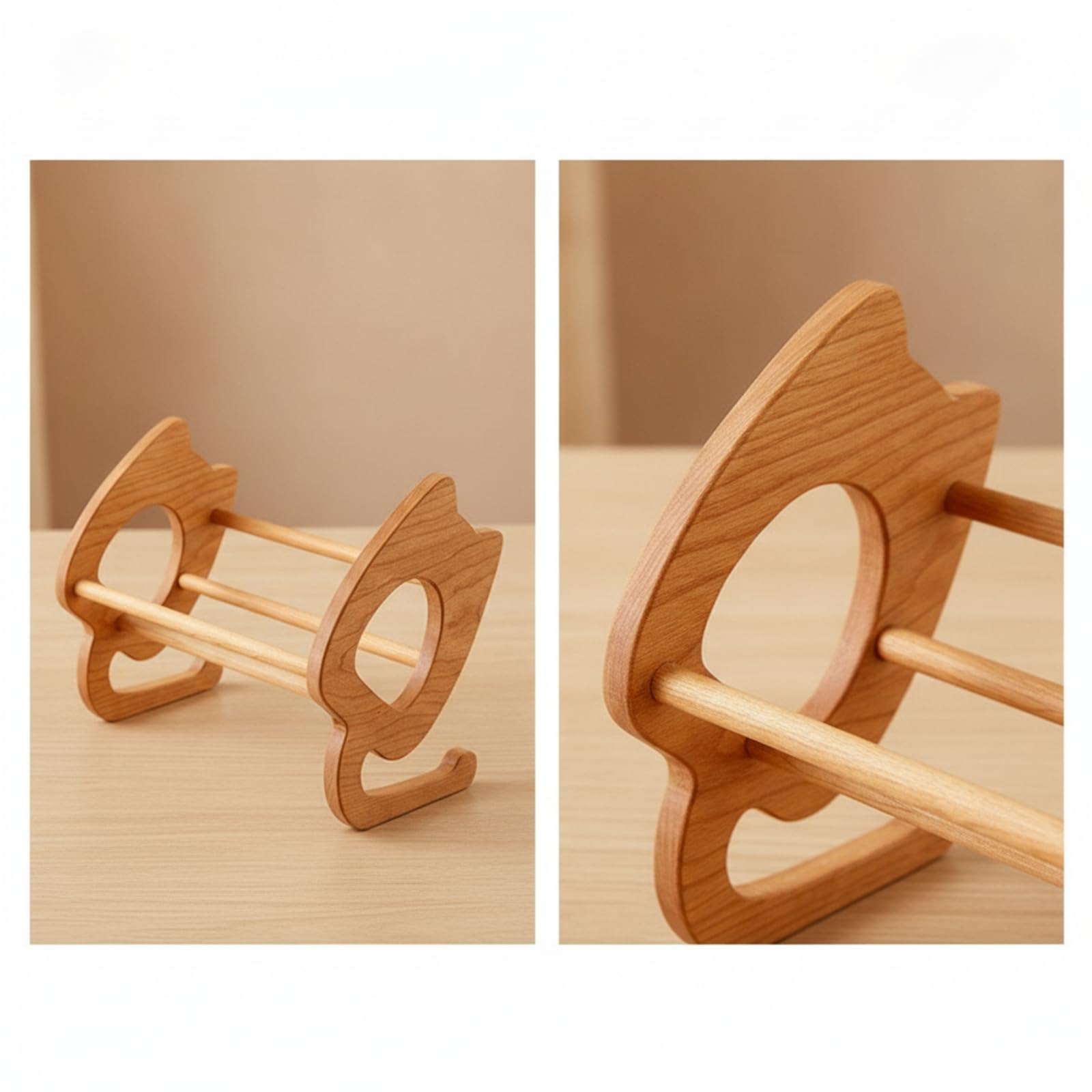 Legno Scaffale Tavolo Porta Libri Organizzatore Ufficio in Ciliegio con Inclinazione per Consultazione Rapida Adatto a Scrivania Studenti Studio, Noce Nero, Lungo