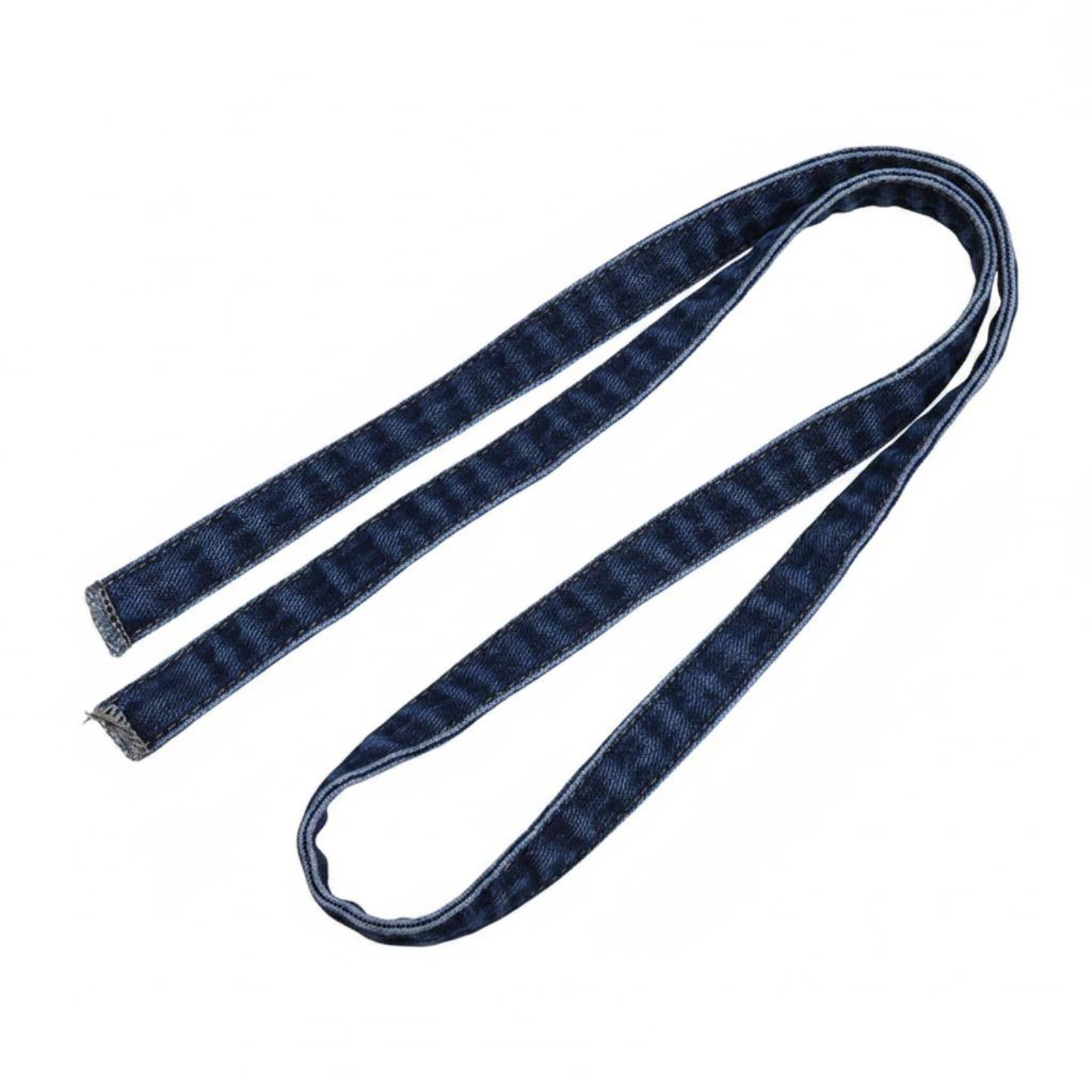 APIRILY Denim Tie Belt Jeans Waist Strap Material Bow Belt for Women, Girls, Casual Wear, Dark Blue | Belts | Womens Accessories-image-49