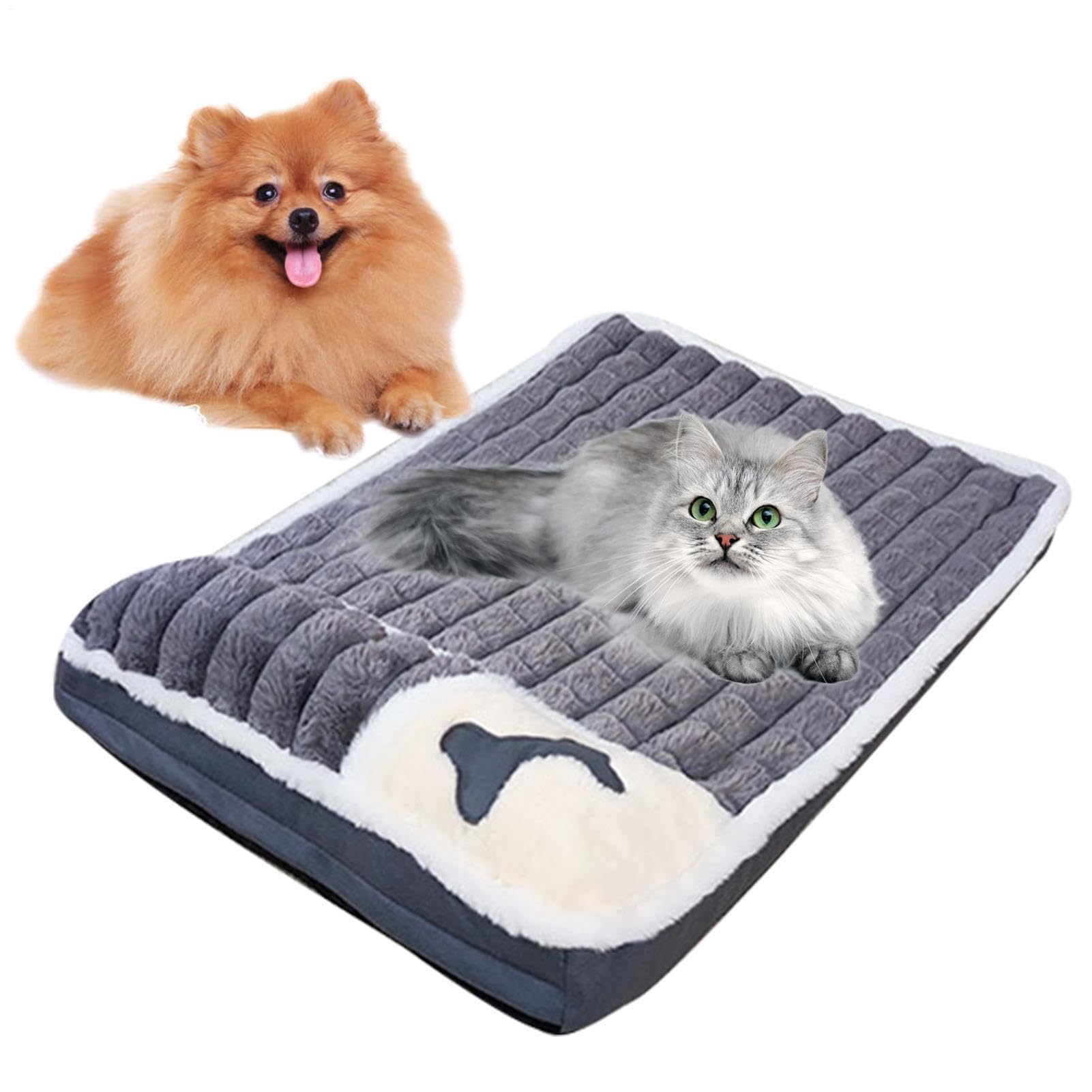 Tapis de cage pour chien – Lavable et antidérapant pour petits chiens, coussin doux pour dormir et confortablement, réduit l'inquiétude et l'anxiété