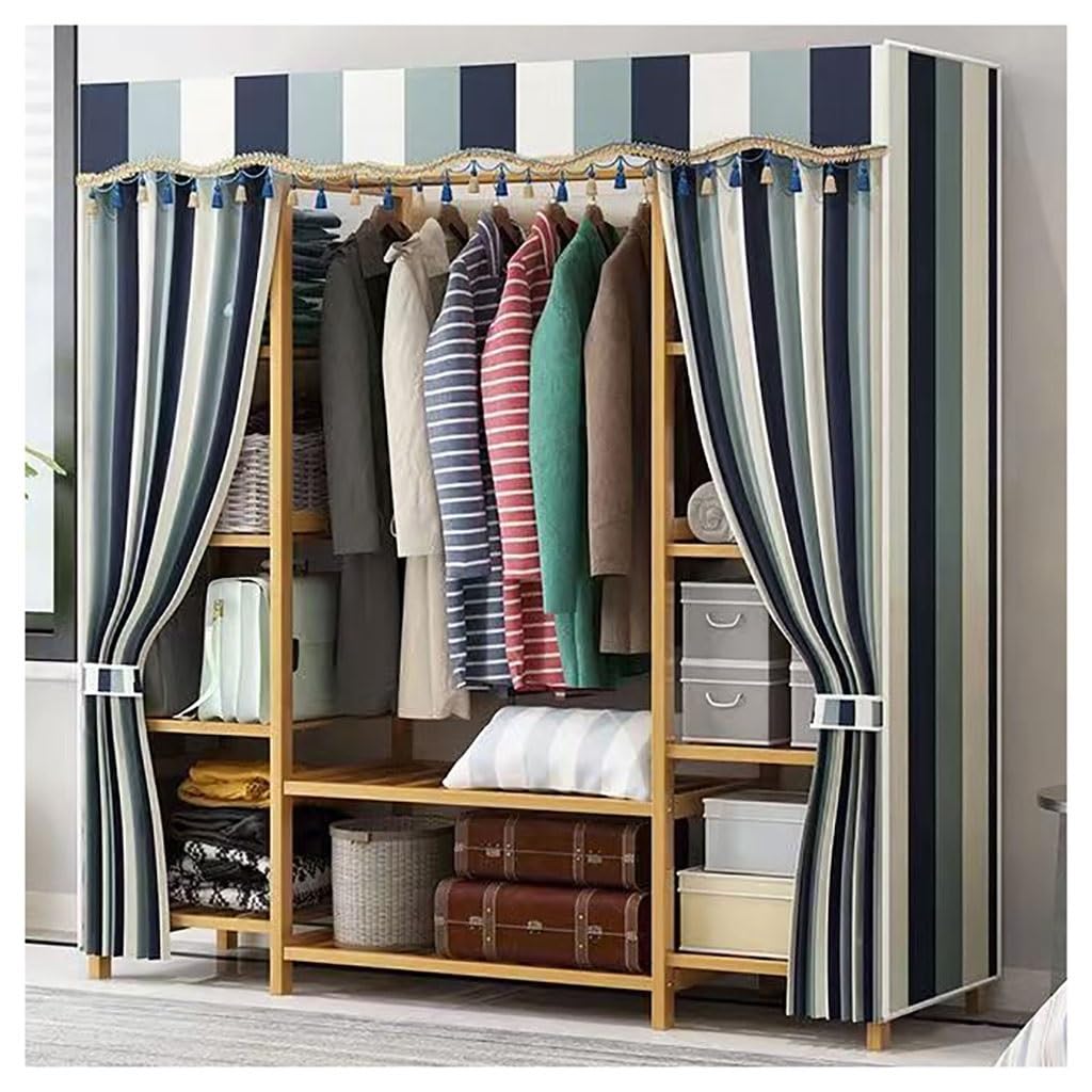 Organisateur de vêtements en bambou haut de gamme pour dressing