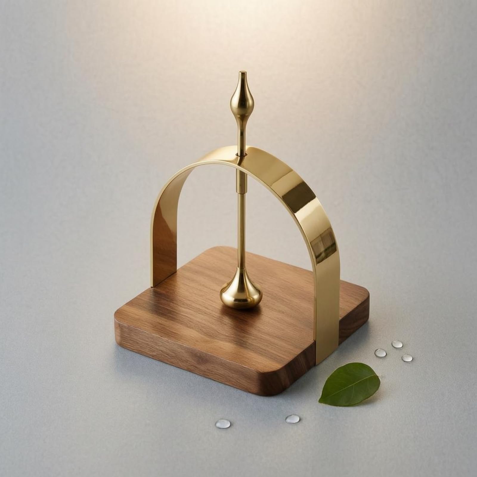 Gralara Porta Pañuelos Acabado Pulido Servilletero Moderno Forma Estable Porta Servilletas Mesa, Dorado, Dorado, 15 15CM