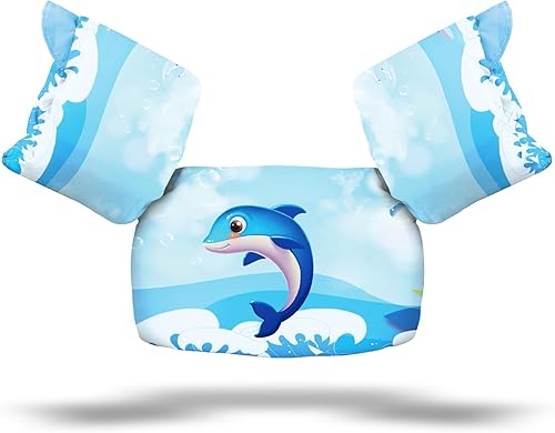 Chaleco de natación para niños y niñas de 22 a 66 libras, chalecos salvavidas para niños de 30 a 50 libras