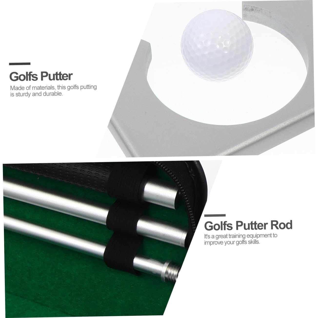 SUPVOX Putter da Golf Giunti Asta in Staccabile per Allenamento Indoor e Outdoor Attrezzatura Pratica per Principianti e Appassionati