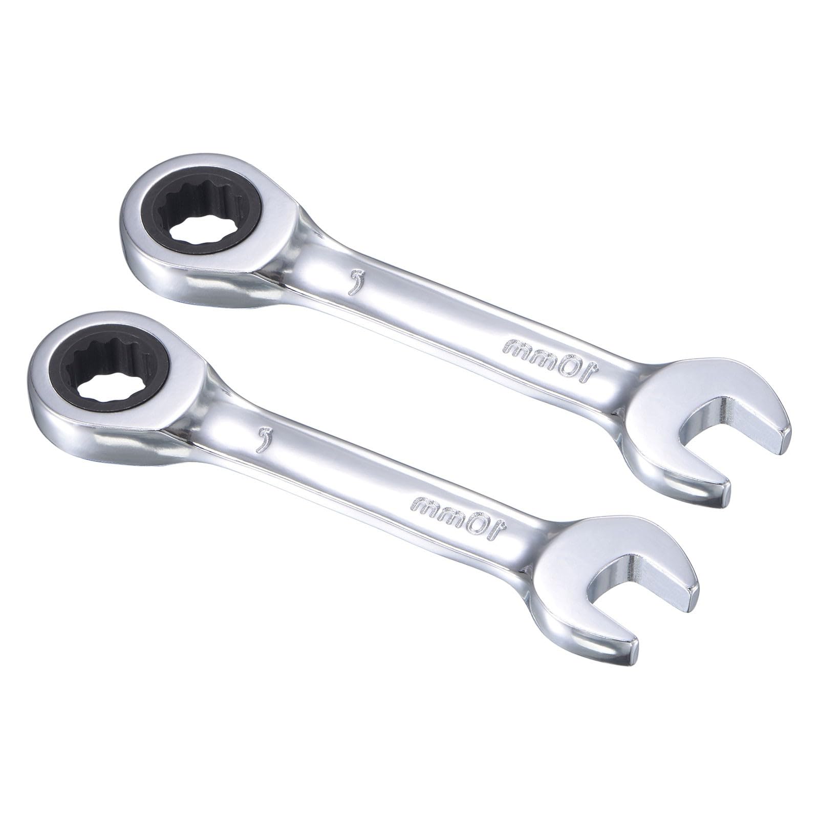 #US K 10mm Stubby Ratcheting Combination Wrench 72 Teeth Box Ended Tools