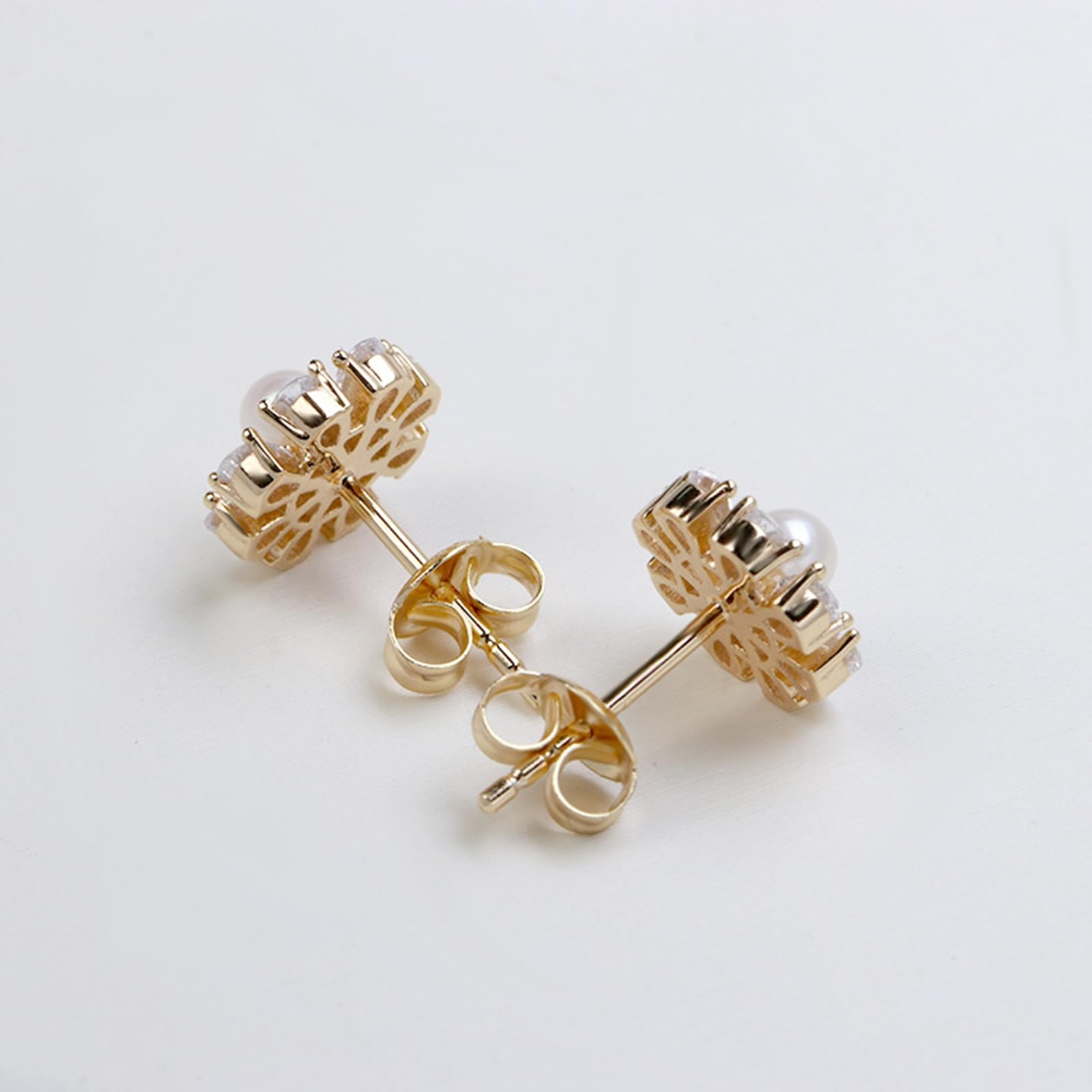 Pendientes de oro amarillo de 9K/14K/18K para mujer
