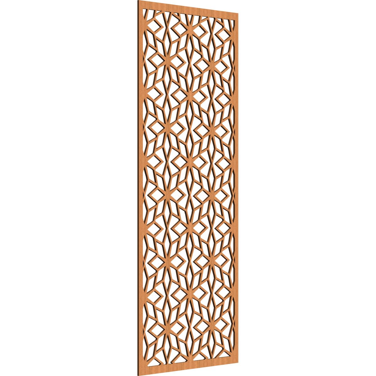 Lake Decorative Pierced Fretwork Wood Wall Panels, 23 3/8"W x 59 3/8"H x 1/4"T, Cherry