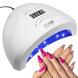 Cabine Led UV Unha Acrigel Gel Fibra Sun 48w 30 Leds Bivolt