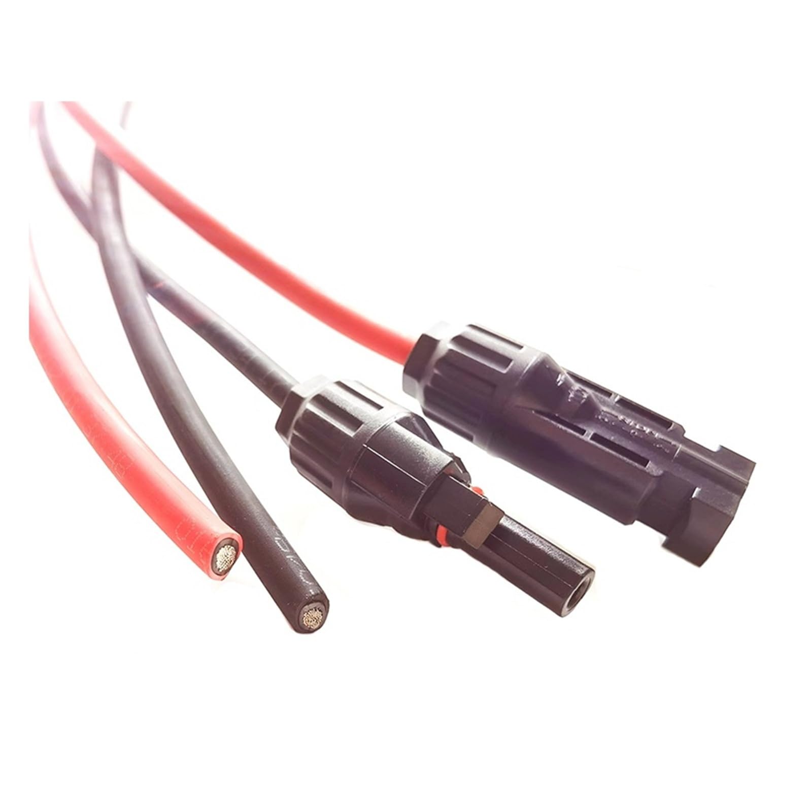 connettore solare 1 coppia di cavi di prolunga solare a testa singola femmina e maschio, cavi fotovoltaici 6/4/2,5/1,5 mm2, cavo solare fotovoltaico da 1 m, 2 m, 3 m, 5 m, 8 m, 10 m metri(5 meter,16 A