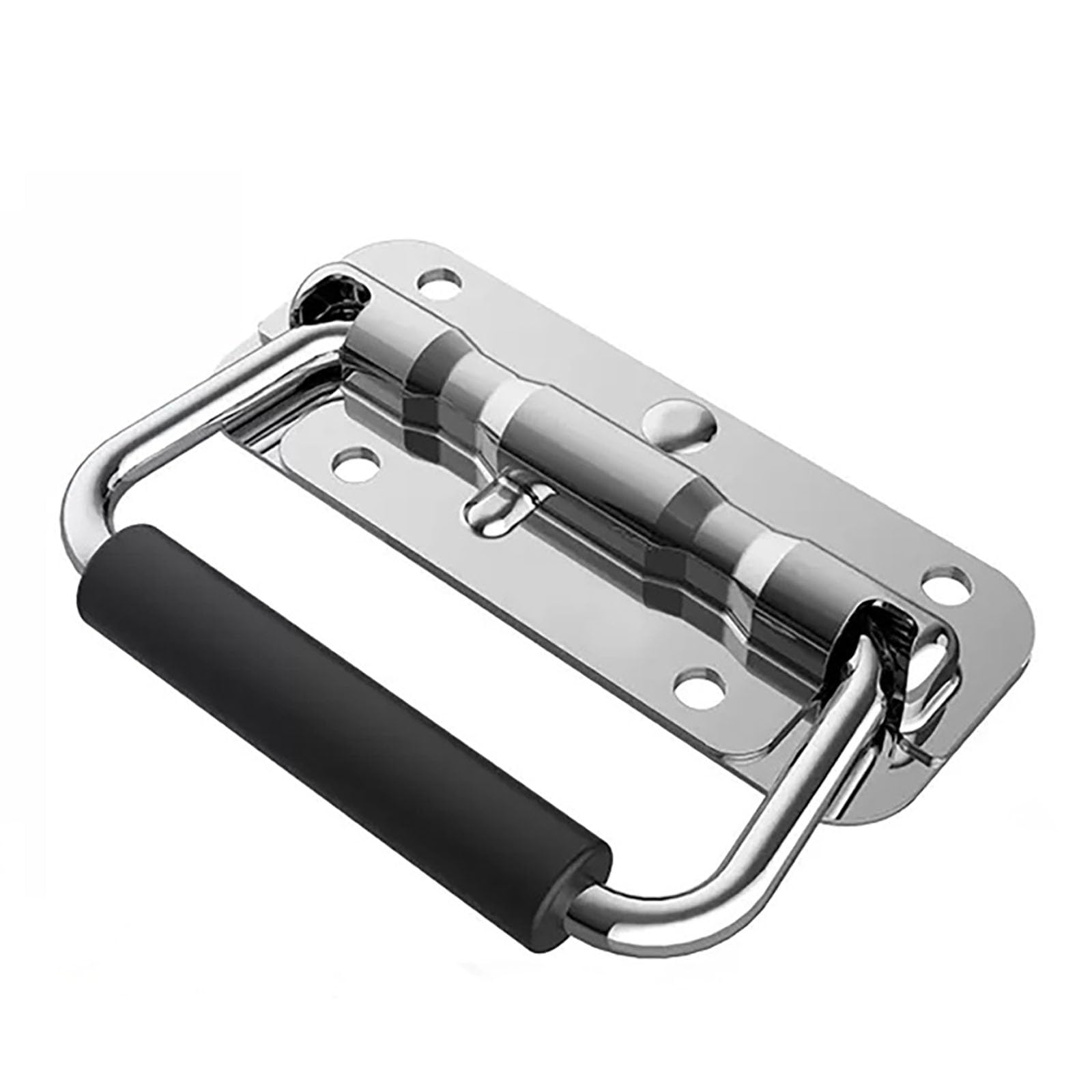 Meijeegu 304 Stainless Steel Folding Handle Toolbox Activity Handle Wooden Box Ring Handle Industrial Equipment Box Spring Handle 120 mm