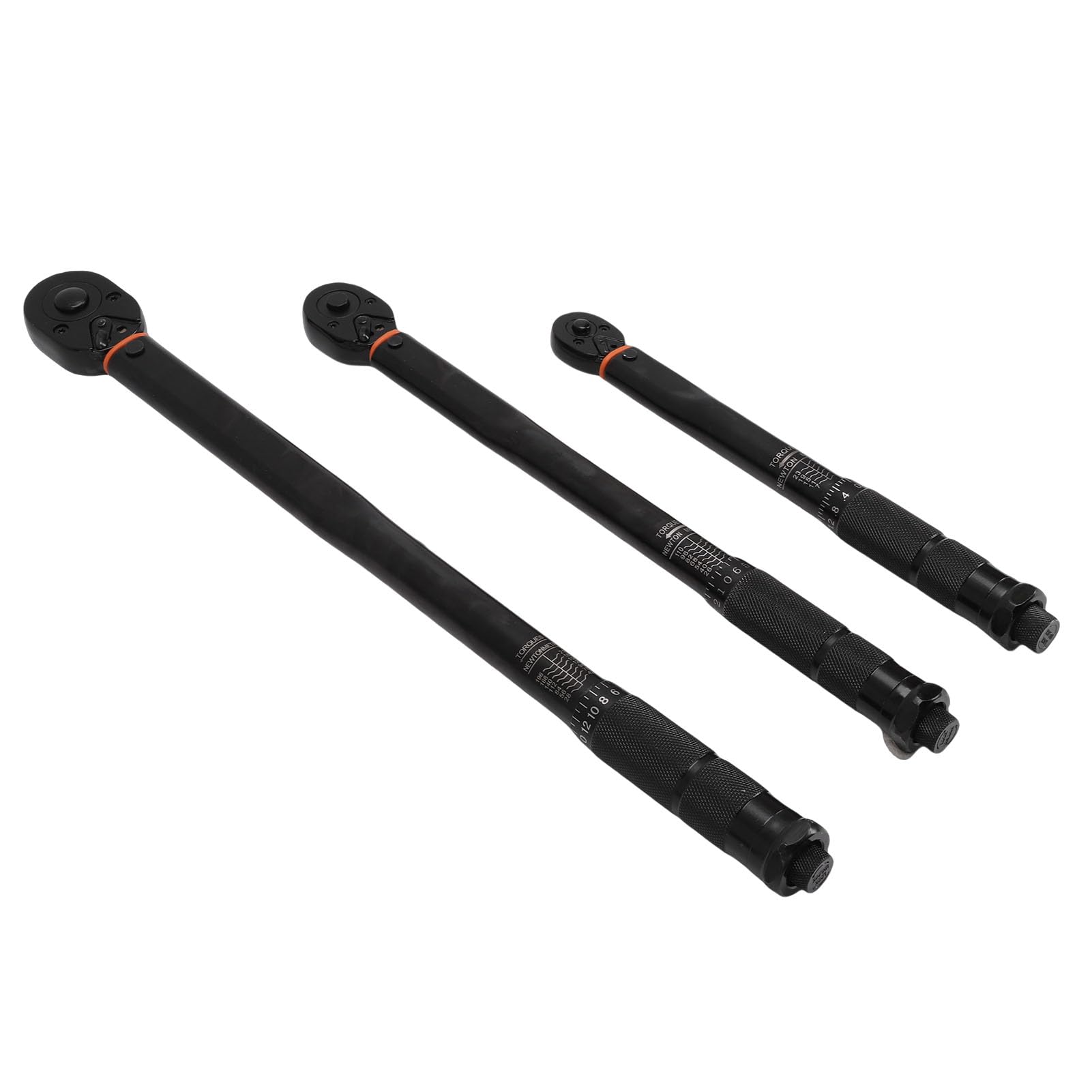 Eujgoov Llaves de Torsión Preseleccionadas 3 Piezas, Llave de Carraca Reversible 1/4 3/8 1/2 Pulgadas con y Rotación de 5 Grados para Reparación de Coche, Moto y Bicicleta