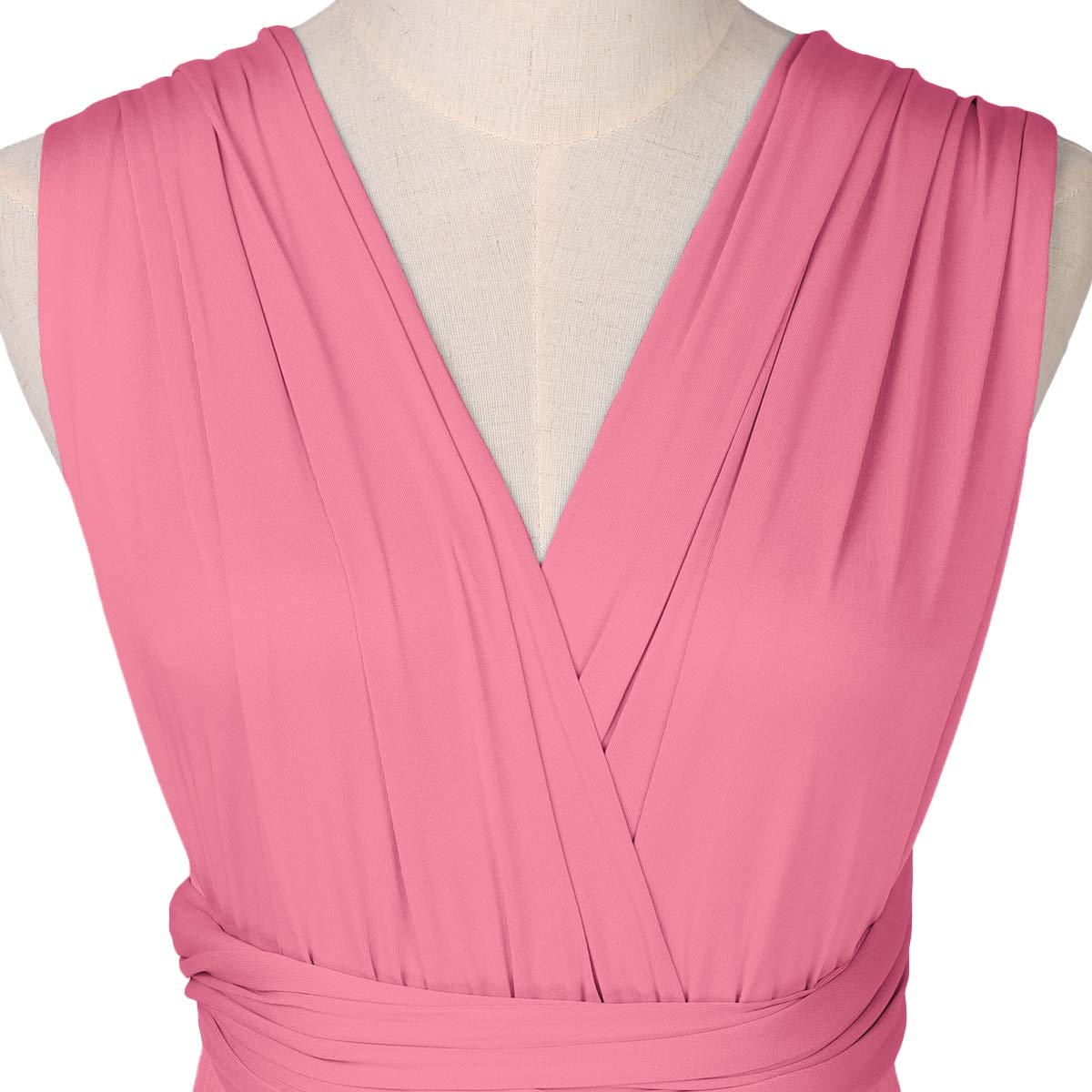 Langes Maxikleid für Damen, wandelbares Wickelkleid, schulterfrei, sexy, für Hochzeit, Brautjungfer, Abendkleid, bodenlang, für Abschlussball und Abendveranstaltungen