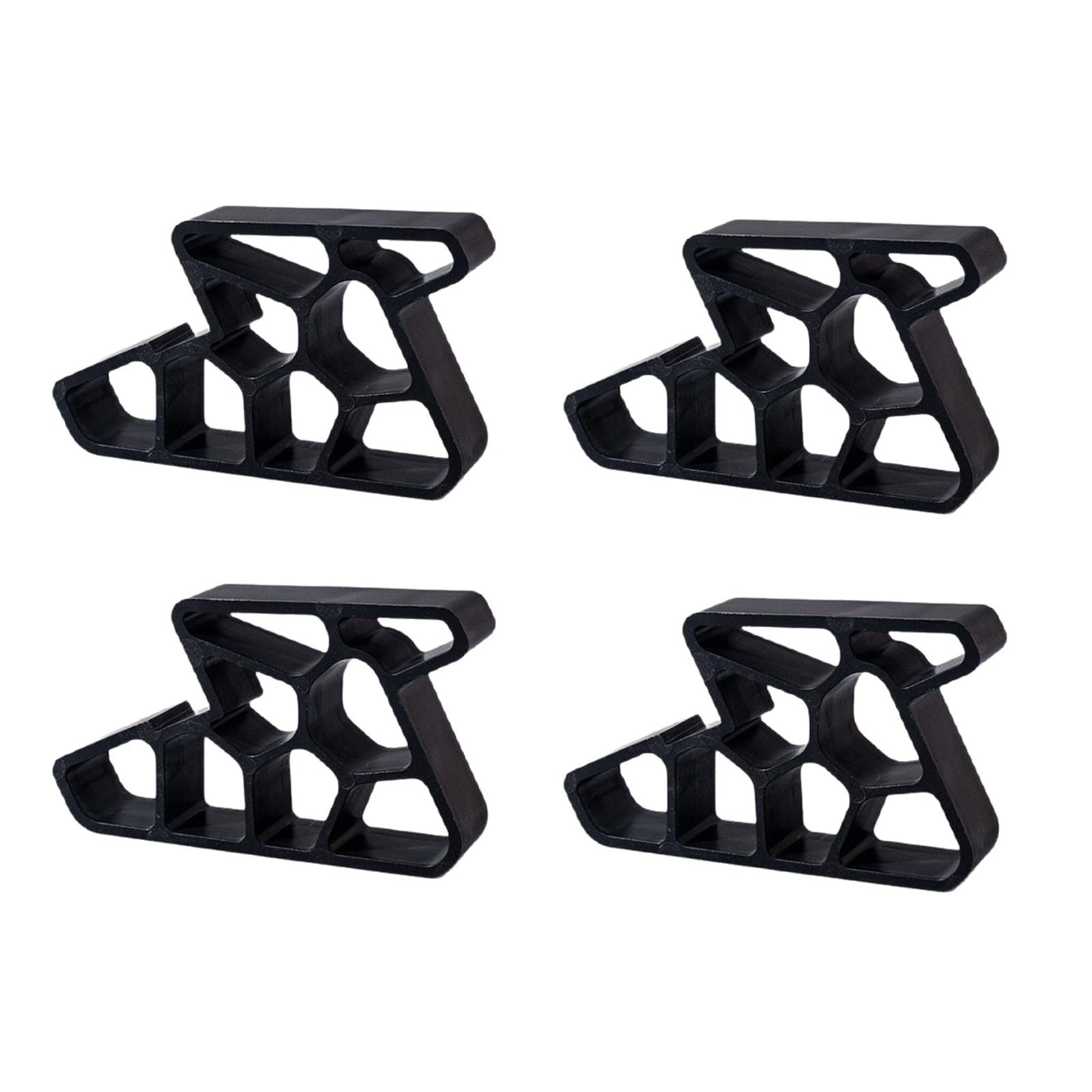 Jamieka Dark 4Pcs Heavy Duty Door Stoppers Nonslip Balcony Window Door Wedges Easy Installation For Home Bathroom Kitchen Track Lock