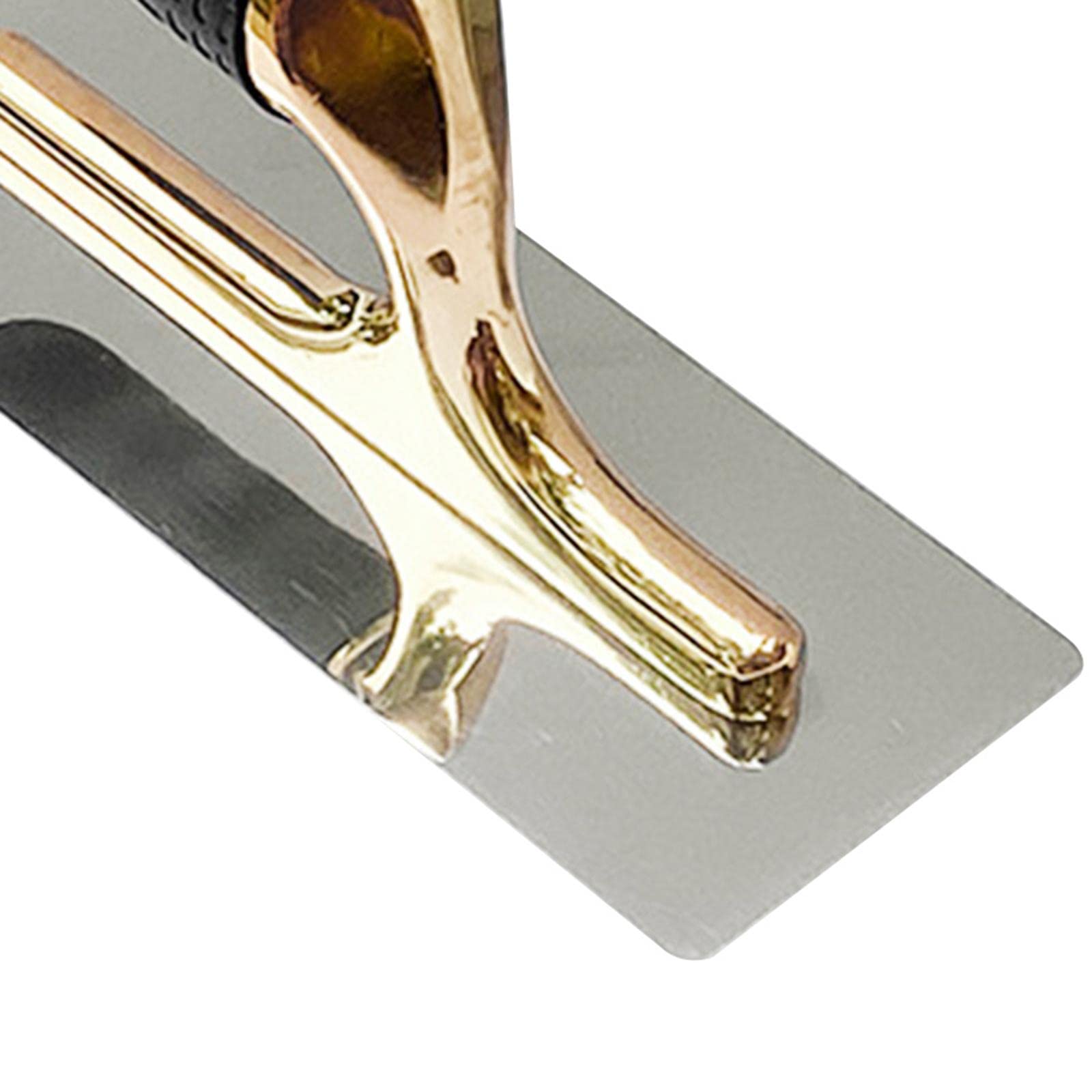 Set di 2 cazzuole per cartongesso in acciaio inox con manico morbido per muri, calcestruzzo, 20 cm