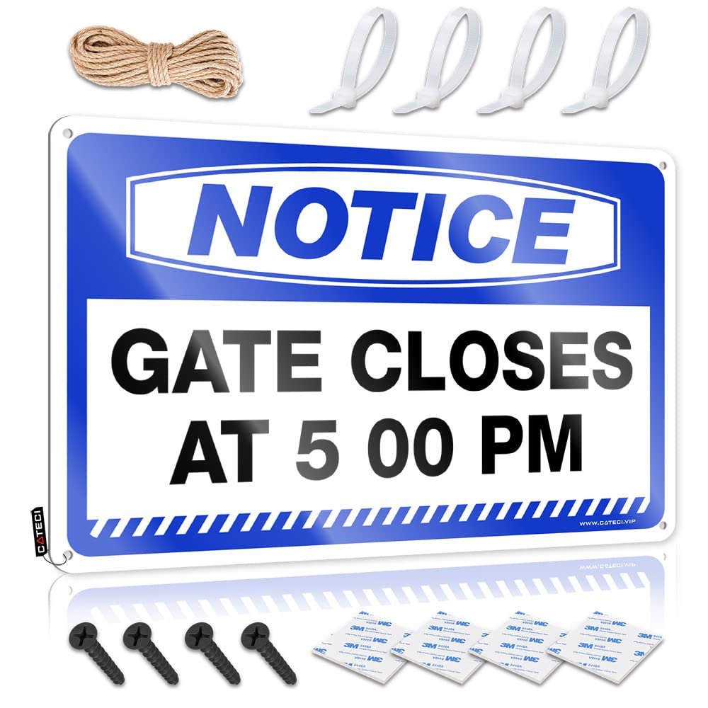 Beer Signs For Bar Notice Gate Closes At 5 00 Pm Tin Sign Decaor Sign Bar Tin Signs Vintage