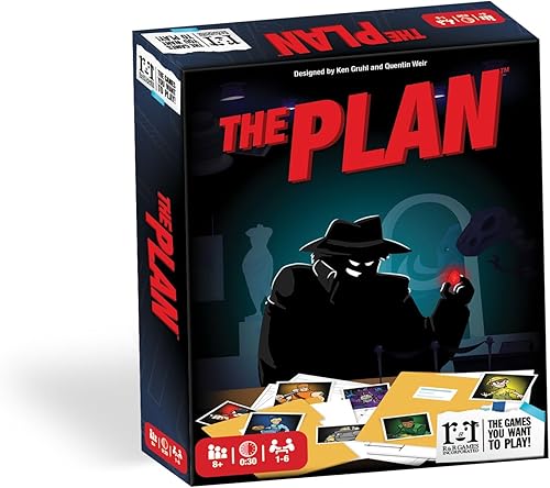 R&R Games The Plan, juego de cartas estratégico, juego de cartas de atraco, juegos familiares para niños y adultos, tiempo de juego rápido