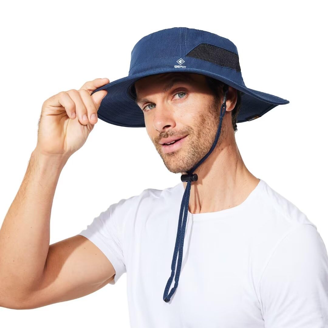 Fishing Hat for Mens Sun Hat Wide Brim Bucket Hat SPF UV Protection XL XXL Large Size Big Head Hiking Beach Safari