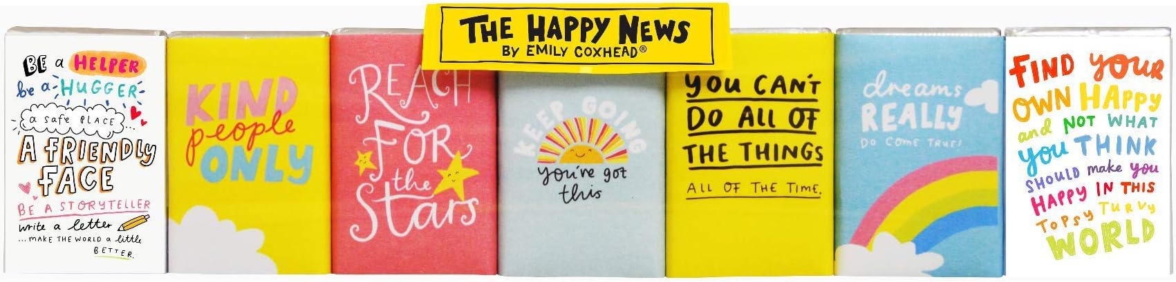 The Happy News Thoughts Milk Chocolate Neapolitans, 60 g