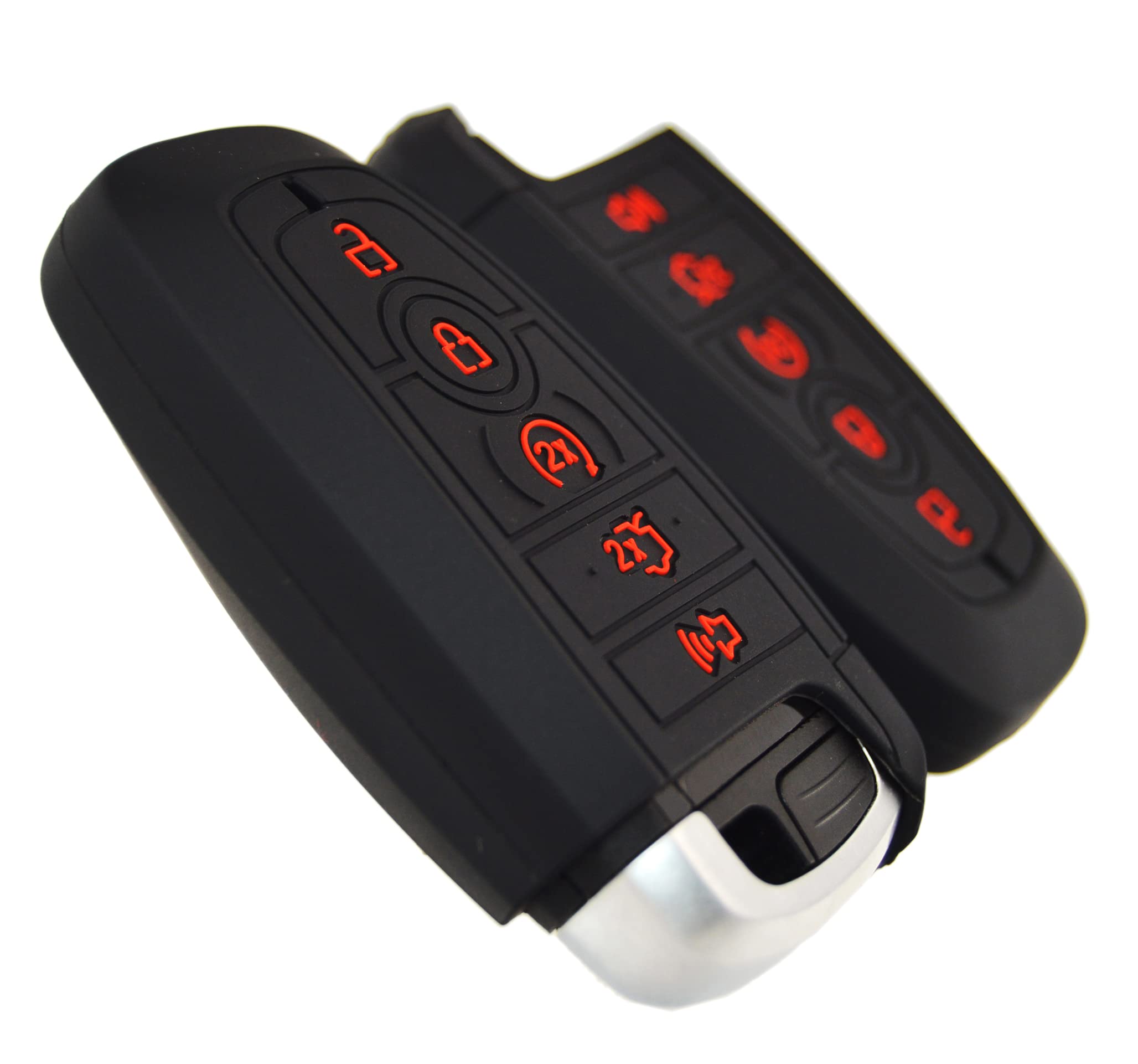 Silicone Key Fob Cover for Ford F150 Mustang Explorer Expedition Escape Edge Bronco Transit Maverick and Lincoln Navigator Nautilus Aviator Corsair