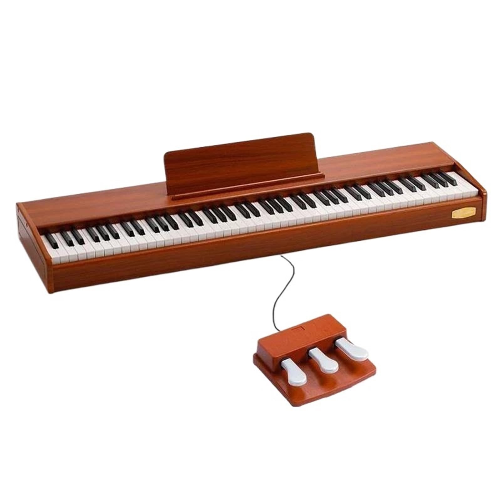 Profesjonalne Pianino Elektroniczne 88 Klawiszowe Pianino Elektroniczne Profesjonalne Instrumenty Klawiszowe Dla Dorosłych Początkujących(Brown)