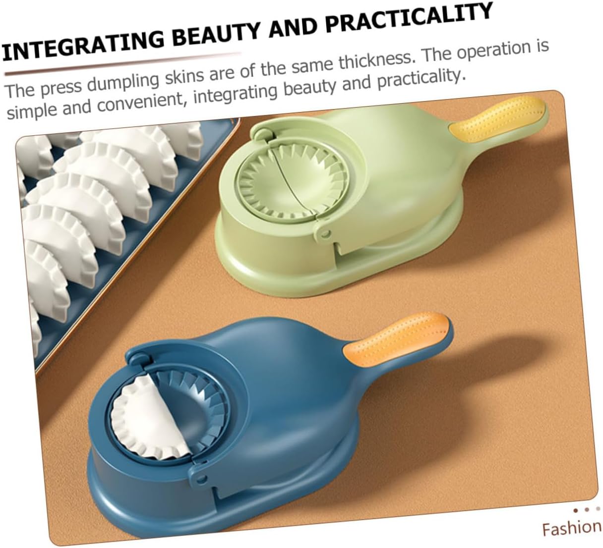 2pcs Manual Dumpling Skin Maker Molds Reusable Dumpling Press Tool for Home Kitchen Easy to Use Non-stick Surface for Biscuits
