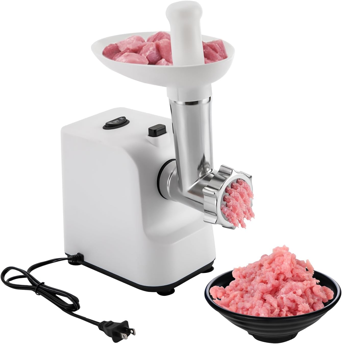 Meat Grinder, 1000W Stainless Steel Sausage Maker with 3