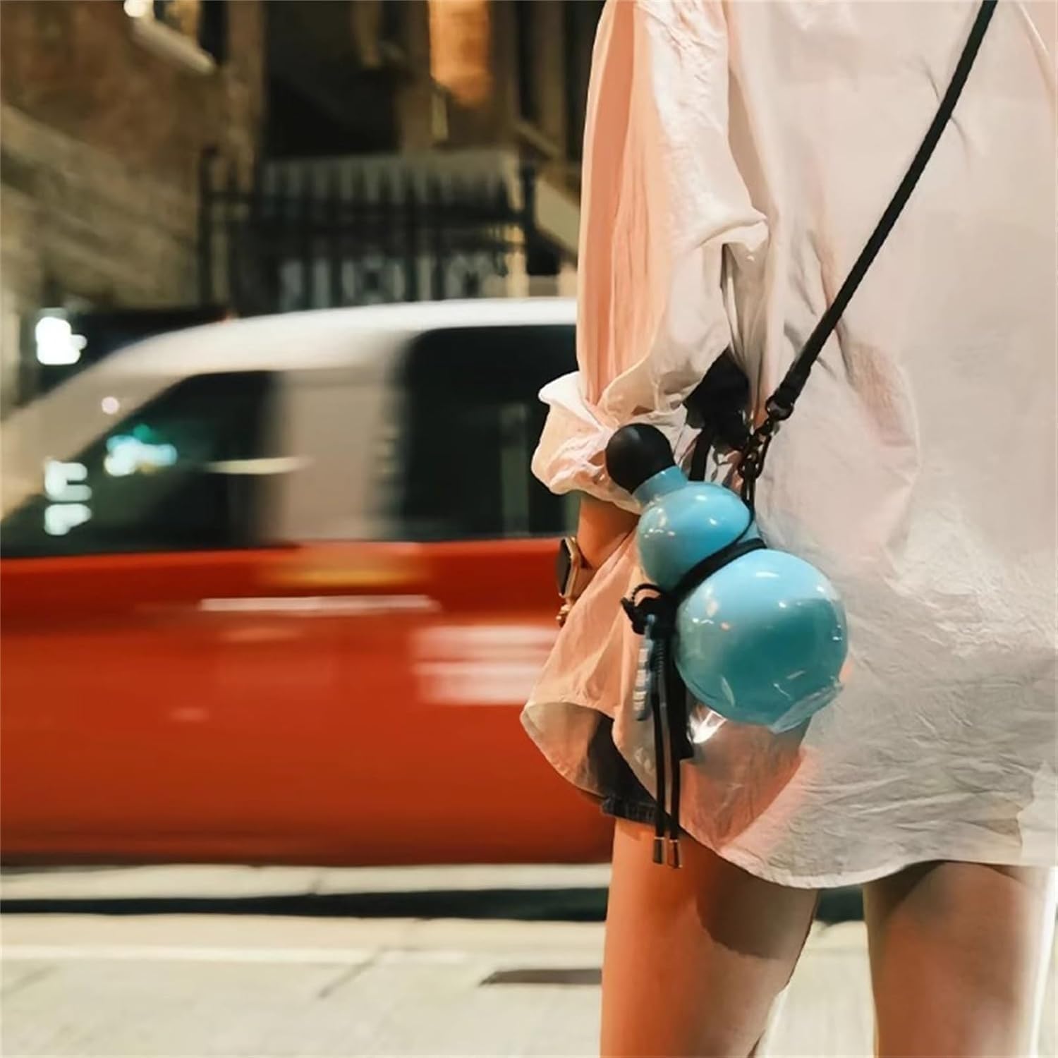 Gourd Wasserflasche, tragbare Wasserflasche, Kürbisflasche, einzigartige Reise-Wasserflasche für Fitnessstudio, chinesisches Retro-inspiriert, große Kapazität, einzigartige Geschenke für Gamer