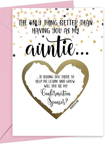 Miniatura 69 de Spanish Will You Be My Godmother Godfather Scratch Off Card, Card for Tia y Tio Promotion to Padrinos from Niece Nephew Goddaughter Godson