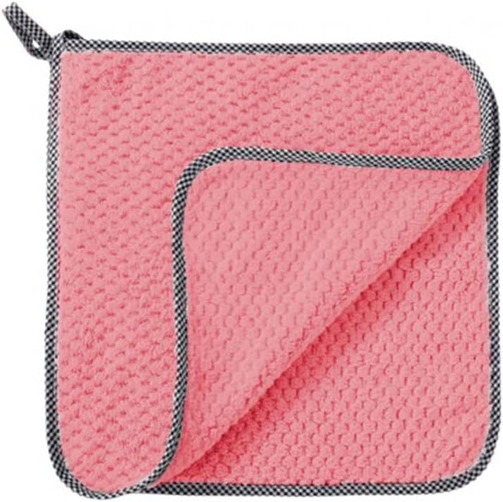1Pc Kitchen Towels Dishcloths Non-Stick Oil Table Cleaning Cloth Absorbent Scouring Pad Rags