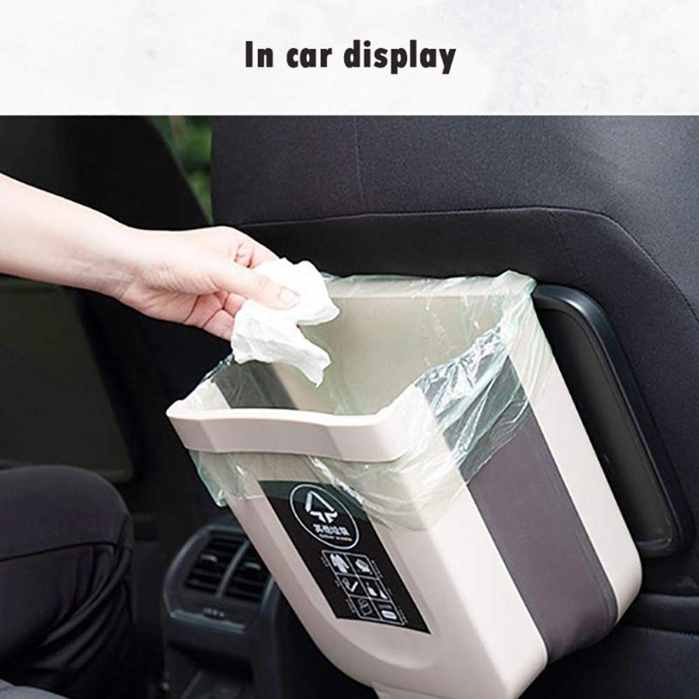 Poubelle À Tentures Tentures De Porte D'Armoire Mini Poubelle Petite Poubelle Pliable Avec