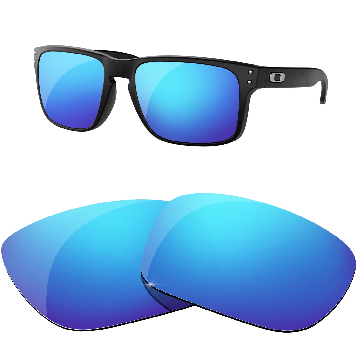 Amazon | 偏光レンズはOakley Holbrook用交換レンズです (アイスブルー  