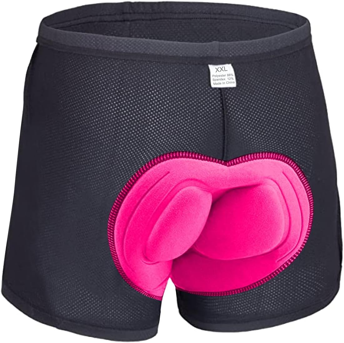 Women's Cycling Shorts 3D Padded Anti-Slip, Breathable, Pink S-XL