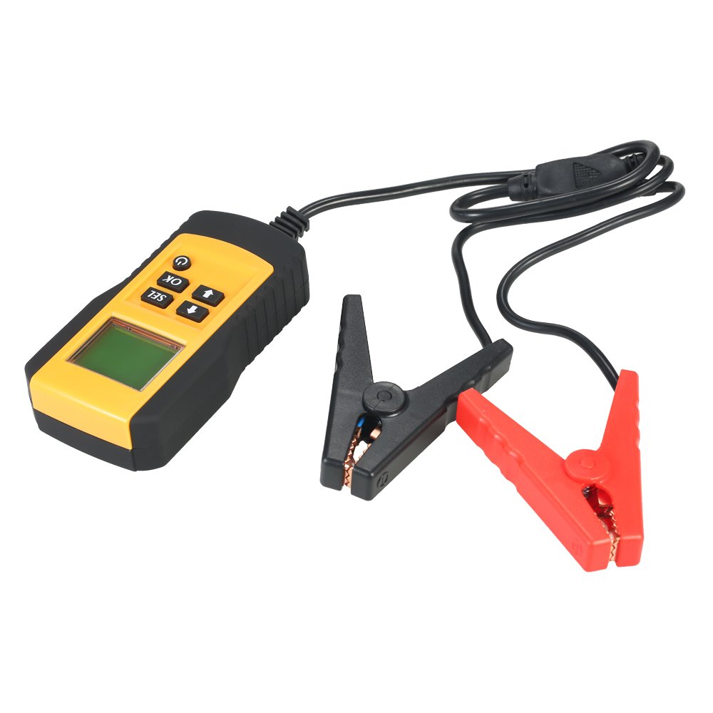 Testeur De Batterie Voiture Numérique 12V Riloer - Analyseur Avec LED Pour Voiture, Moto & Voiturette