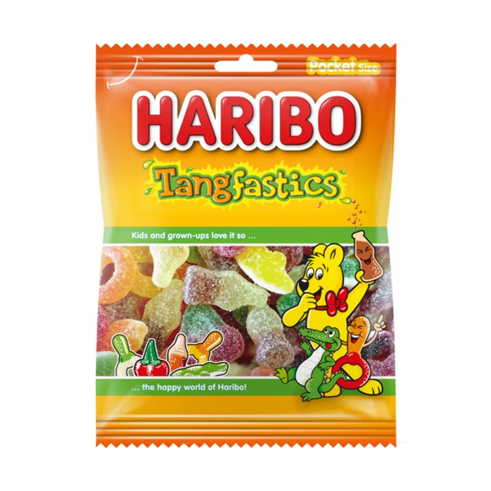 Caramelos Haribo | Bolsa De Tangfastics | Haribo Caramelos | Caramelos Alemanes | 28 Pack | 2100 Gramo Total