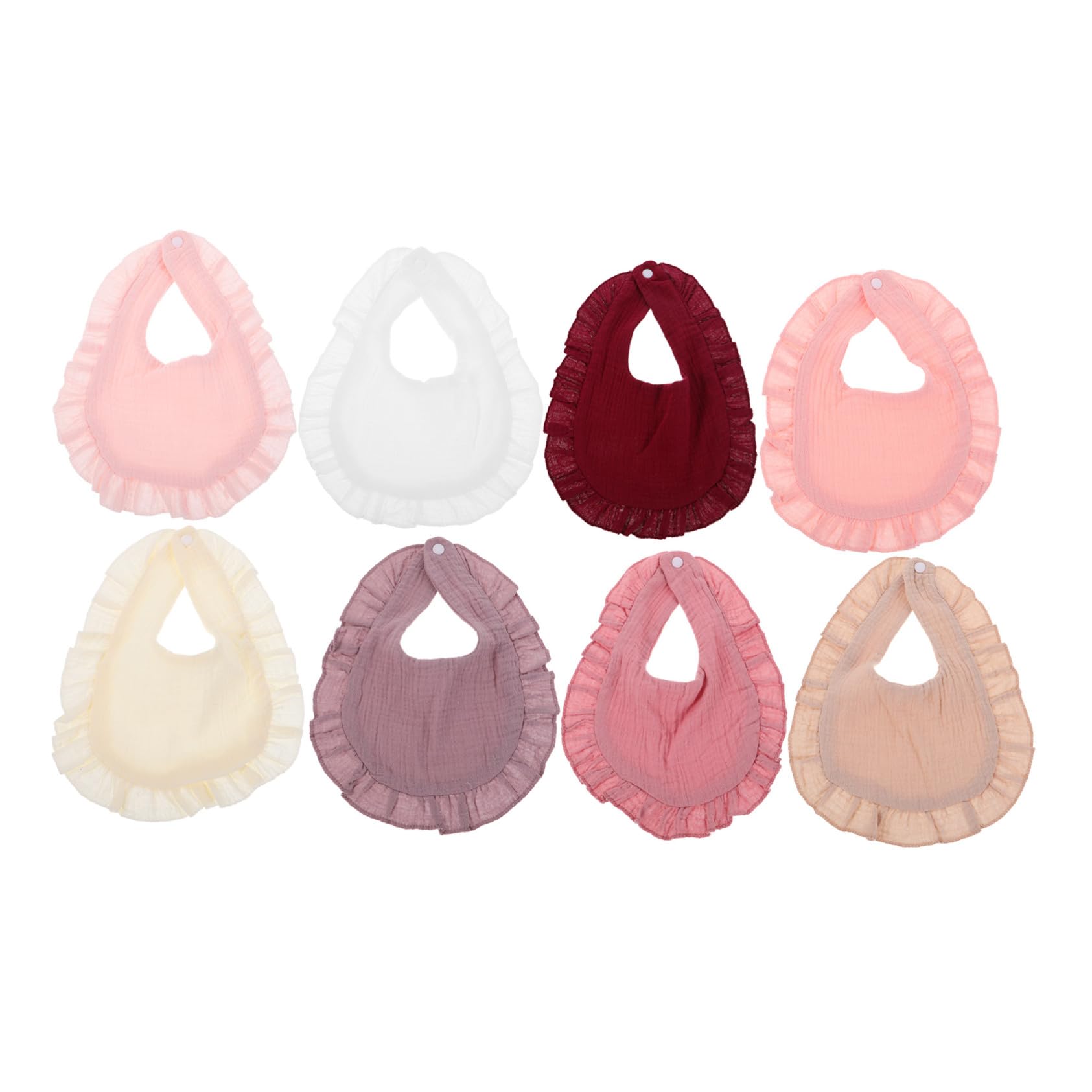HANABASS 8 Piezas Baberos Bandana para Bebés Recién Nacidos Unisex Algodón Absorbentes para Dentición y Babas Colores Surtidos