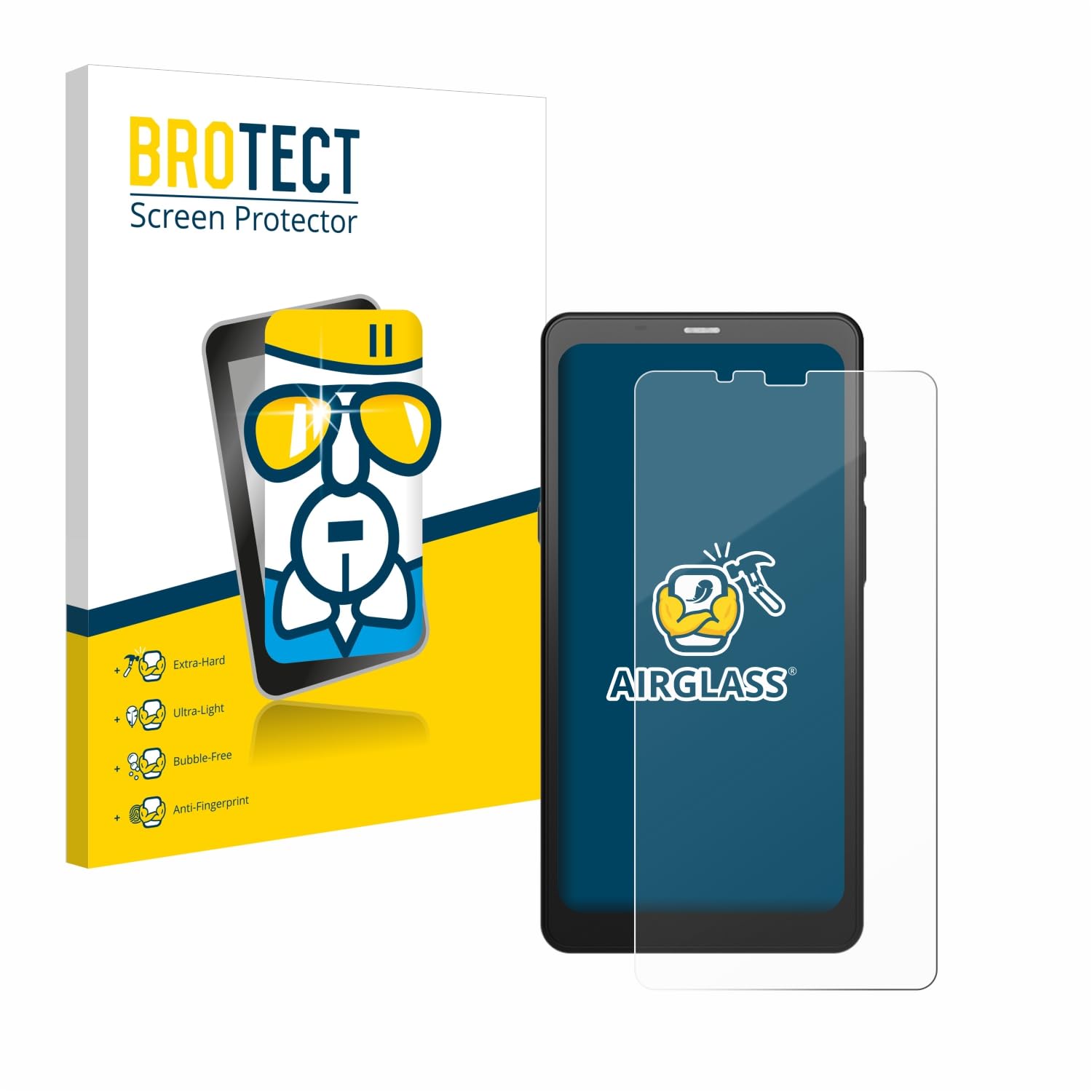 BROTECT Glass Screen Protector Film Compatible with Onyx Boox Palma - Glass-Foil 9H Protection [Scratch Resistant, High Clarity]