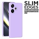 Pikkme Back Cover Camera Protection Shockproof Soft Matte Silicone Back Case for Poco F6 5G (Purple) gallery image