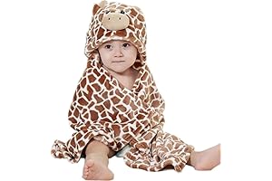 Ultra-Cozy Baby Hooded Animal Robe for Snuggly Bathtimes