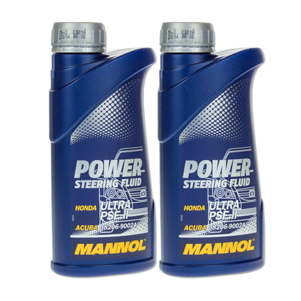 2 x 1 Liter (2 Liter) MANNOL 8970 Power Steering Fluid PSF II Hnda Acura servoöl gelb