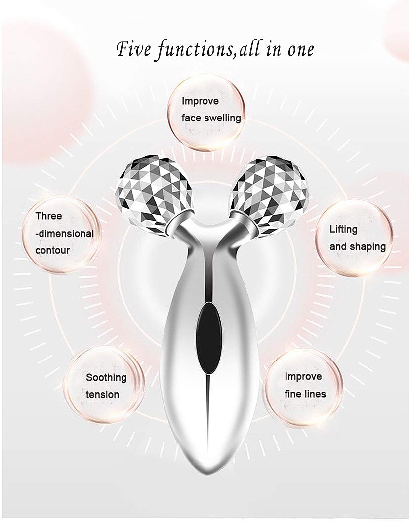 Rouleau De Massage Visage 3D TOUCHBeauty - Doré - Rechargeable - Soin Anti-Âge & Détente