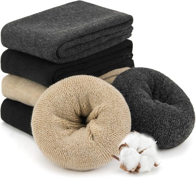 Image of Leg Warmers for Women, Over the Knee High Leg Warmers, Knit Footless Long Socks